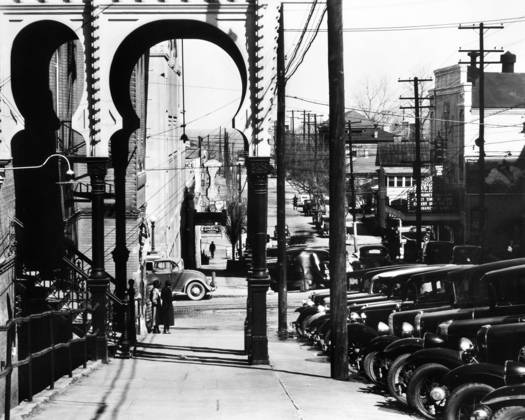 MISSISSIPPI: VICKSBURG. Street scene in Vicksburg, Mississippi. Photograph by Walker Evans, 1936.  Copyright: xGRANGERx xGRANGERx 0029085