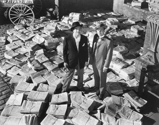 FILM: CITIZEN KANE, 1941. Orson Welles and Joseph Cotten in a scene from the 1941 motion picture Citizen Kane.  Copyright: xGRANGERx xGRANGERx 0046872