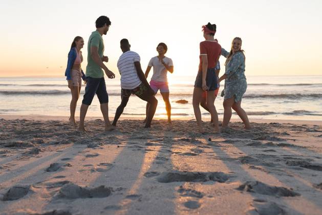 Diverse group of friends enjoy a beach outing at sunset Diverse group of friends enjoy a beach outing at sunset. Laughter and conversation fill the air as they savor the coastal ambiance., model released, , property released, Cape Town, South Africa, 2024-01-23T22:00:00.000Z, 5113251.jpg, people,diverse friends,beach outing,sunset,laughter,conversation,coastal ambiance,enjoyment,group,friendship,beach,outing,friends,coastal,ambiance,diverse,sunset beach,diverse group,sunset outing,beach enjoyment,friends laughter,coastal conversation,diverse ambiance,group friendship,sunset laughter,diverse enjoyment,friends beach Young Adult,Man,Male,Black,Multiracial,Woman,Female,White