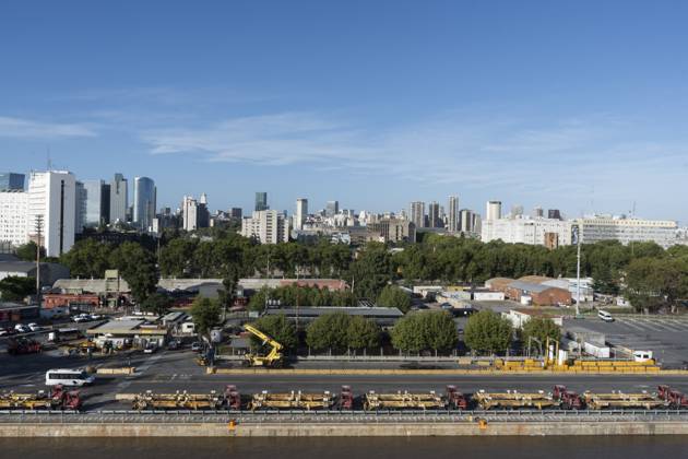 February 13, 2024, City Of Buenos Aires, City Of Buenos Aires, Argentina: Port of Buenos Aires from a boat City Of Buenos Aires Argentina - ZUMAf135 20240213_aap_f135_003 Copyright: xJulietaxFerrariox