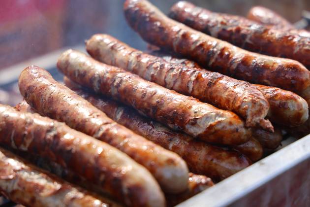 Bratwurst 31 03 2024, Apolda, Thueringer Bratwuerste