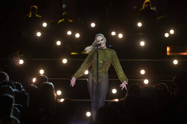 April 3, 2024, Austin, Tx, United States: Country singer and show host KELSEA BALLERINI performs at a Country Music Television (CMT) highlights taping at the South Mall on the University of Texas campus April 3, 2024. The CMT Awards return to Austin, the self-proclaimed Live Music Capital of the World, with a live show on April 7, 2024. Austin United States - ZUMAd150 20240403_znp_d150_065 Copyright: xBobxDaemmrichx