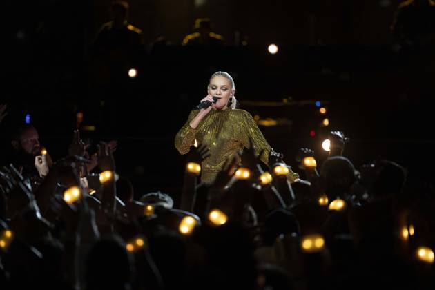 April 3, 2024, Austin, Tx, United States: Country singer and show host KELSEA BALLERINI performs at a Country Music Television (CMT) highlights taping at the South Mall on the University of Texas campus April 3, 2024. The CMT Awards return to Austin, the self-proclaimed Live Music Capital of the World, with a live show on April 7, 2024. Austin United States - ZUMAd150 20240403_znp_d150_067 Copyright: xBobxDaemmrichx