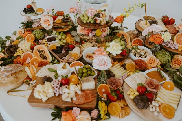 Large Colorful Charcuterie Spread with Fruits, Vegetables and Snacks Springfield, Nebraska, United States R_LTRZ240416-1405370-01