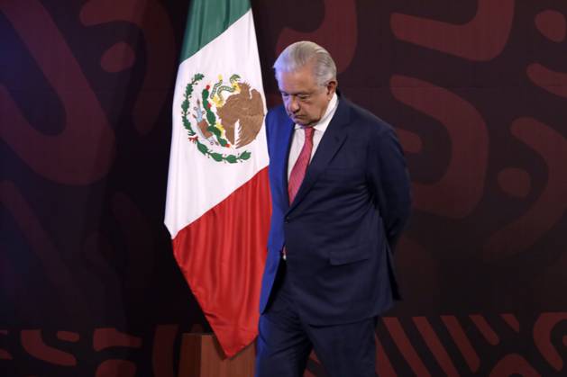 Mexiko, Andres Manuel Lopez Obrador Pressekonferenz April 29, 2024, Mexico City, Mexico: Mexicoâ€⠢s President, Andres Manuel Lopez Obrador, during a briefing conference at National Palace. Mexico City Mexico - ZUMAe321 20240429_zia_e321_009 Copyright: xLuisxBarronx