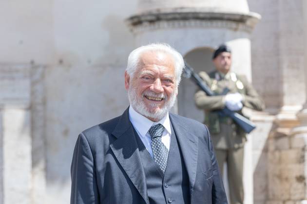 Italy: Nominees for David di Donatello Awards at Quirinale Actor Giorgio Colangeli leaves Quirinale Palace after presentation ceremony of David di Donatello Awards in Rome Rome Italy Copyright: MatteoxNardone