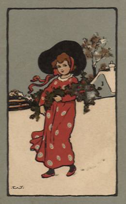 RECORD DATE NOT STATED Girl in Red Dress Girl in Red Dress Date: 1910  Copyright: Copyrightx(c)Geminix2023.xCredit:xGemini 12923141