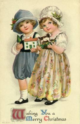 RECORD DATE NOT STATED Children with Miniatures Children with Miniatures Date: 1910  Copyright: Copyrightx(c)Geminix2023.xCredit:xGemini 12924224