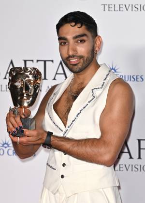 Mawaan Rizwan attends the BAFTA Television Awards with P&O Cruises, at the Royal Festival Hall in London, England. UK. Sunday 12th May 2024 - Copyright: xJamesxWarrenx FP_BAFTA_TV_Awards_Press_Room_027