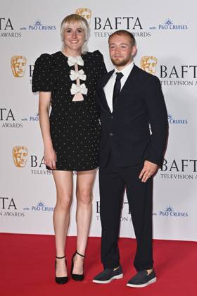 Maisie Adam and Billy Monger attends the BAFTA Television Awards with P&O Cruises, at the Royal Festival Hall in London, England. UK. Sunday 12th May 2024 - Copyright: xJamesxWarrenx FP_BAFTA_TV_Awards_Press_Room_039