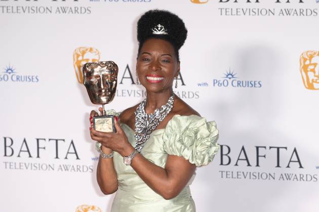 Baroness Floella Benjamin attends the BAFTA Television Awards with P&O Cruises, at the Royal Festival Hall in London, England. UK. Sunday 12th May 2024 - Copyright: xJamesxWarrenx FP_BAFTA_TV_Awards_Press_Room_008