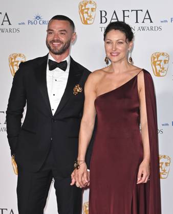 Matt Willis and Emma Willis attends the BAFTA Television Awards with P&O Cruises, at the Royal Festival Hall in London, England. UK. Sunday 12th May 2024 - Copyright: xJamesxWarrenx FP_BAFTA_TV_Awards_Press_Room_044