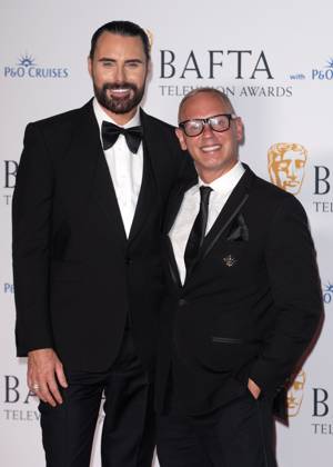 Rylan Clark and Robert RInder attends the BAFTA Television Awards with P&O Cruises, at the Royal Festival Hall in London, England. UK. Sunday 12th May 2024 - Copyright: xJamesxWarrenx FP_BAFTA_TV_Awards_Press_Room_050