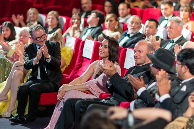 Cannes - Pierre Angenieux Prize Award Ceremony Preity Zinta during the 2024 Pierre Angenieux Prize award ceremony at the 77th annual Cannes Film Festival at the Palais des Festivals, Saturday, May 24, 2024 in Cannes, France. Photo by Cyril Chateau ABACAPRESS.COM Cannes France Copyright: xChateauxCyril ABACAx
