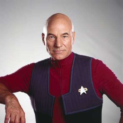 STAR TREK: THE NEXT GENERATION, Patrick Stewart, 1987-94. TV Guide ? Paramount Television Courtesy Everett CollectionT4DSTTR PA002 PUBLICATIONXNOTxINxCANxCHNxFRAxITAxJPNxNORxPOLxRUSxESPxUKxUSA Copyright: xx T4DSTTR PA002 T4DSTTR_PA002_H