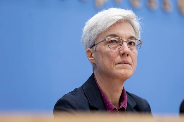 Dr. Brigitte Knopf, Deputy Chairwoman of the Expert Council for Climate Issues, recorded during the press conference on the special report on the review of the greenhouse gas projection data 2024 at the Federal Press Conference in Berlin, 03 06 2024 Berlin Germany Copyright: xLorenzxHuterxphotothek.dex