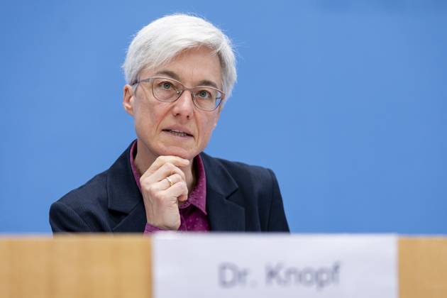 Dr. Brigitte Knopf, Deputy Chairwoman of the Expert Council for Climate Issues, recorded during the press conference on the special report on the review of the greenhouse gas projection data 2024 at the Federal Press Conference in Berlin, 03 06 2024 Berlin Germany Copyright: xLorenzxHuterxphotothek.dex