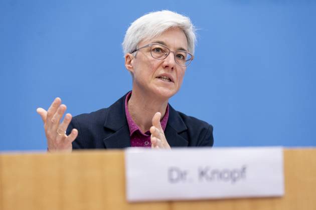 Dr. Brigitte Knopf, Deputy Chairwoman of the Expert Council for Climate Issues, recorded during the press conference on the special report on the review of the greenhouse gas projection data 2024 at the Federal Press Conference in Berlin, 03 06 2024 Berlin Germany Copyright: xLorenzxHuterxphotothek.dex