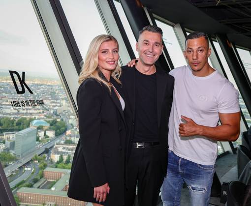 Dashi Krasnisic VIP Launch Dinner, Dashi Krasnic with Luna Schweiger and Farid Bang Düsseldorf qomo Restaurant NRW Germany
