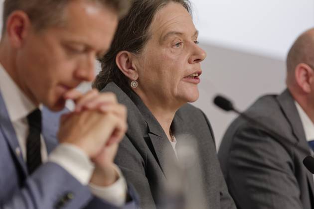 Results of the 2022 census presented 2024 06 25 Germany, Berlin Press conference on the publication of the first results of the 2022 census Pictured Ruth Brand, President of the Federal Statistical Office
