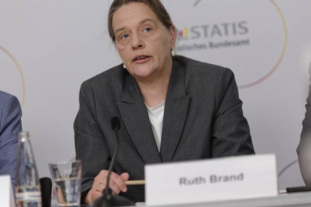 Results of the 2022 census presented 2024 06 25 Germany, Berlin Press conference on the publication of the first results of the 2022 census Pictured Ruth Brand, President of the Federal Statistical Office