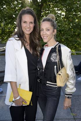 Katrin Wrobel and Melanie Wolf at the Dawid Tomaszewski presentation and exhibition opening Excess In Elegance at Berlin Fashion Week S S 2025 at the Kunstgewerbemuseum Berlin, 03 07 2024 Foto:xF.xKernx xFuturexImagex tomaszewski_4712
