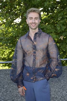 Felix Nieder at the Dawid Tomaszewski presentation and exhibition opening Excess In Elegance at the Berlin Fashion Week S S 2025 at the Kunstgewerbemuseum Berlin, 03 07 2024 Foto:xF.xKernx xFuturexImagex tomaszewski_4723