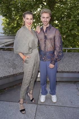 Rebecca Kunikowski and Felix Nieder at the Dawid Tomaszewski presentation and exhibition opening Excess In Elegance at Berlin Fashion Week S S 2025 at the Kunstgewerbemuseum Berlin, 03 07 2024 Foto:xF.xKernx xFuturexImagex tomaszewski_4728