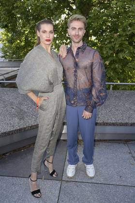 Rebecca Kunikowski and Felix Nieder at the Dawid Tomaszewski presentation and exhibition opening Excess In Elegance at Berlin Fashion Week S S 2025 at the Kunstgewerbemuseum Berlin, 03 07 2024 Foto:xF.xKernx xFuturexImagex tomaszewski_4729