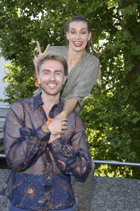 Felix Nieder and Rebecca Kunikowski at the Dawid Tomaszewski presentation and exhibition opening Excess In Elegance at Berlin Fashion Week S S 2025 at the Kunstgewerbemuseum Berlin, 03 07 2024 Foto:xF.xKernx xFuturexImagex tomaszewski_4732