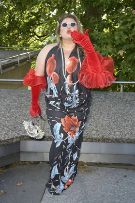 Alina Wichmann at the Dawid Tomaszewski presentation and exhibition opening Excess In Elegance at the Berlin Fashion Week S S 2025 at the Kunstgewerbemuseum Berlin, 03 07 2024 Foto:xF.xKernx xFuturexImagex tomaszewski_4741