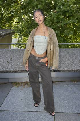 Vicky Natascha Vogel at the Dawid Tomaszewski presentation and exhibition opening Excess In Elegance at the Berlin Fashion Week S S 2025 at the Kunstgewerbemuseum Berlin, 03 07 2024 Foto:xF.xKernx xFuturexImagex tomaszewski_4753