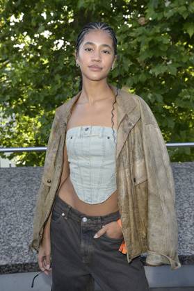 Vicky Natascha Vogel at the Dawid Tomaszewski presentation and exhibition opening Excess In Elegance at the Berlin Fashion Week S S 2025 at the Kunstgewerbemuseum Berlin, 03 07 2024 Foto:xF.xKernx xFuturexImagex tomaszewski_4756
