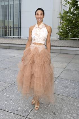 Annabelle Mandeng at the Dawid Tomaszewski presentation and exhibition opening Excess In Elegance at the Berlin Fashion Week S S 2025 at the Kunstgewerbemuseum Berlin, 03 07 2024 Foto:xF.xKernx xFuturexImagex tomaszewski_4759