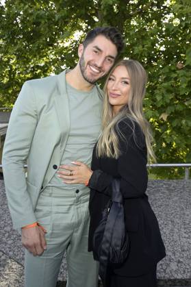 Dennis Gries and Katharina Katja Geretschuchin at the Dawid Tomaszewski presentation and exhibition opening Excess In Elegance at Berlin Fashion Week S S 2025 at the Kunstgewerbemuseum Berlin, 03 07 2024 Foto:xF.xKernx xFuturexImagex tomaszewski_4764