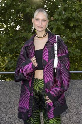 Carolin Niemczyk from Glasperlenspiel at the Dawid Tomaszewski presentation and exhibition opening Excess In Elegance at the Berlin Fashion Week S S 2025 at the Kunstgewerbemuseum Berlin, 03 07 2024 Foto:xF.xKernx xFuturexImagex tomaszewski_4784