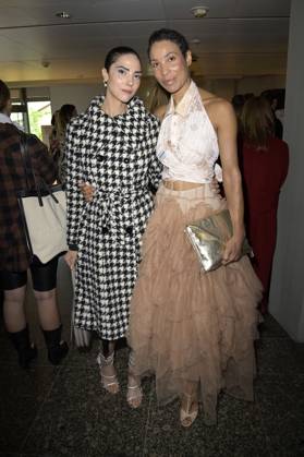 Zoe Helali and Annabelle Mandeng at the Dawid Tomaszewski presentation and exhibition opening Excess In Elegance at Berlin Fashion Week S S 2025 at the Kunstgewerbemuseum Berlin, 03 07 2024 Foto:xF.xKernx xFuturexImagex tomaszewski_4789