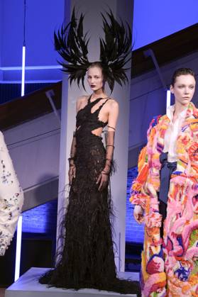 Models at the Dawid Tomaszewski presentation and exhibition opening Excess In Elegance at the Berlin Fashion Week S S 2025 at the Kunstgewerbemuseum Berlin, 03 07 2024 Foto:xF.xKernx xFuturexImagex tomaszewski_4802