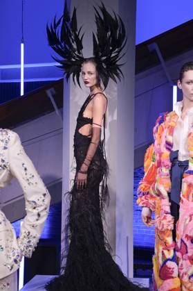 Models at the Dawid Tomaszewski presentation and exhibition opening Excess In Elegance at the Berlin Fashion Week S S 2025 at the Kunstgewerbemuseum Berlin, 03 07 2024 Foto:xF.xKernx xFuturexImagex tomaszewski_4803