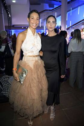 Annabelle Mandeng and Zoe Helali at the Dawid Tomaszewski presentation and exhibition opening Excess In Elegance at Berlin Fashion Week S S 2025 at the Kunstgewerbemuseum Berlin, 03 07 2024 Foto:xF.xKernx xFuturexImagex tomaszewski_4807