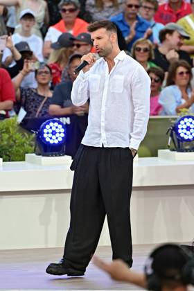ZDF Fernsehgarten singer Jay Khan during the ZDF entertainment show Fernsehgarten on 07 07 2024 in Mainz 20240707MWI149311