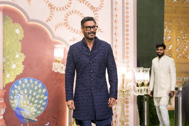 Anant-Radhika s post wedding ceremony Mumbai: Actor Ajay Devgn poses for photos upon his arrival to attend Anant Ambani and Radhika Merchant s post wedding ‘Blessing Ceremony’, in Mumbai, Saturday, July 13, 2024. (PTI Photo Kunal Patil) (PTI07_13_2024_000362B) Mumbai Maharashtra India  Copyright: xKunalxPatilx (PTI07_13_2024_000362B)