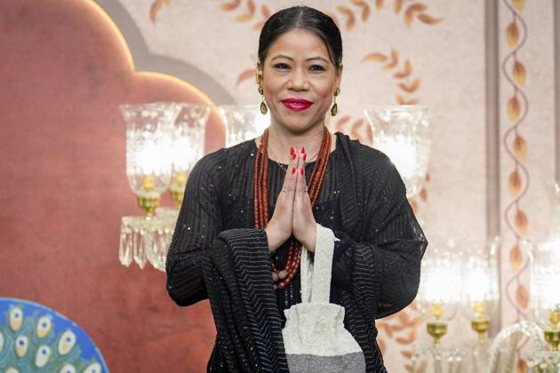 Anant-Radhika s post wedding ceremony Mumbai: Boxer Mary Kom poses for photos upon her arrival to attend Anant Ambani and Radhika Merchant s post wedding ‘Blessing Ceremony’, in Mumbai, Saturday, July 13, 2024. (PTI Photo Kunal Patil) (PTI07_13_2024_000224B) Mumbai Maharashtra India  Copyright: xKunalxPatilx (PTI07_13_2024_000224B)