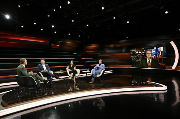 Talk show on Markus Lanz , ZDF 07 24 her Markus Lanz, Hubertus Heil, Melis Sekmen,
