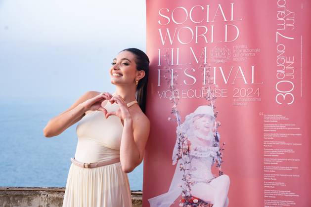 14th Social World Film Festival 2024 in Vico Equense, Italy - 07 Jul 2024 Mariasole Pollio attends the Photocall at the 14th Social World Film Festival 2024 Vico Equense Italy Copyright: xAndreaxGulíx xSOPAxImagesx AGULI_SWFF2024(41)