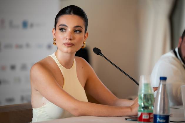 14th Social World Film Festival 2024 in Vico Equense, Italy - 07 Jul 2024 Mariasole Pollio attends a press conference at the 14th Social World Film Festival 2024. Vico Equense Italy Copyright: xAndreaxGulíx xSOPAxImagesx AGULI_SWFF2024(42)