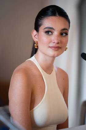 14th Social World Film Festival 2024 in Vico Equense, Italy - 07 Jul 2024 Mariasole Pollio attends a press conference at the 14th Social World Film Festival 2024. Vico Equense Italy Copyright: xAndreaxGulíx xSOPAxImagesx AGULI_SWFF2024(46)