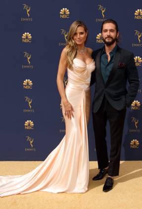 70th Primetime Emmy Awards - Arrivals 17 September 2018 - Los Angles, California - Heidi Klum and Tom Kaulitz. 70th Primetime Emmy Awards held at Microsoft Theater L.A. LIVE. Photo Credit: Faye Sadou AdMedia Los Angeles California United States EDITORIAL USE ONLY  Copyright: xx FayexSadou AdMediax admphotostwo523833