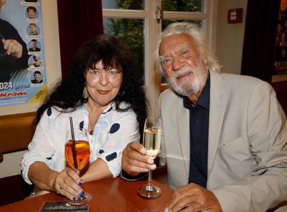 Heike Koefer, Achim Wolff at the premiere Stasi,Stress und Stolperfallen at the Schlosspark Theater