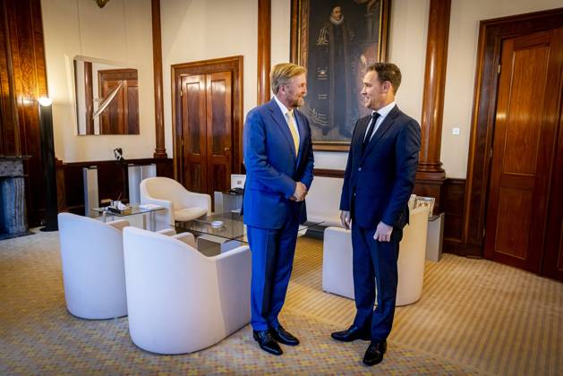 11-09-2024 Palace King Willem-Alexander during a meeting with Eelco Heinen Minister van Financien at palace Noordeinde in The Hague. Â  Copyright: xPPEx